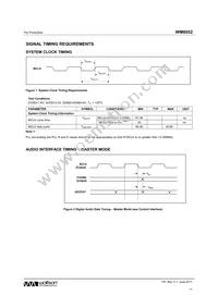 WM8952ECS/RV Datasheet Page 11