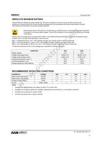 WM8953ECS/RV Datasheet Page 6