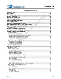 WM8962BECSN/R Datasheet Page 3