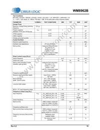 WM8962BECSN/R Datasheet Page 19