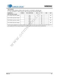 WM8962ECS/R Datasheet Page 13