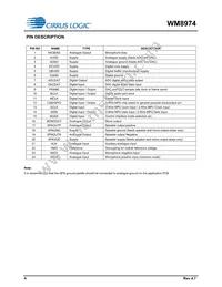 WM8974CGEFL/RV Datasheet Page 4
