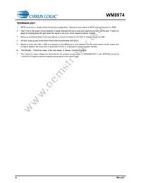 WM8974CGEFL/RV Datasheet Page 8