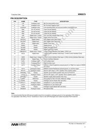 WM8976CGEFL/RV Datasheet Page 5