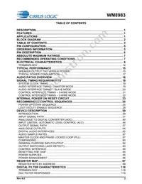 WM8983GEFL/V Datasheet Page 3