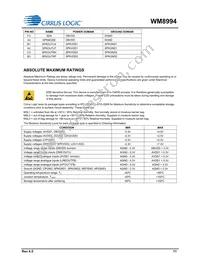 WM8994ECS/R Datasheet Page 11