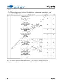 WM8994ECS/R Datasheet Page 16