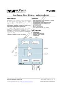 WM9010ECSN/R Datasheet Cover