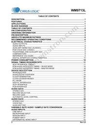 WM9713CLGEFL/RV Datasheet Page 2