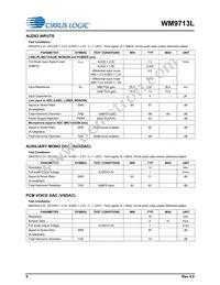 WM9713CLGEFL/RV Datasheet Page 8