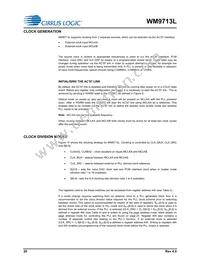 WM9713CLGEFL/RV Datasheet Page 20