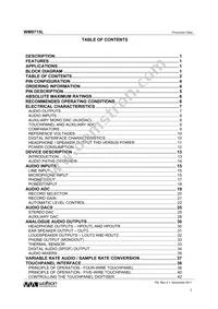 WM9715CLGEFL/RV Datasheet Page 2