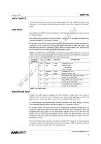 WM9715CLGEFL/RV Datasheet Page 15