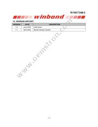 WMS7101100P Datasheet Page 22
