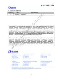 WMS7111100P Datasheet Page 22