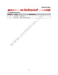 WMS7121100P Datasheet Page 22