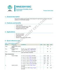 WNS30H100CQ Datasheet Cover