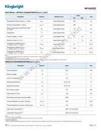 WP1043SGD Datasheet Page 2