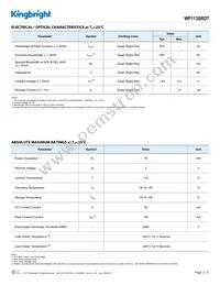 WP113SRDT Datasheet Page 2