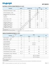 WP115WGYW Datasheet Page 2