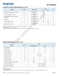 WP115WUM/EGW Datasheet Page 2