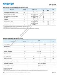 WP119EGWT Datasheet Page 2