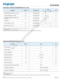 WP1503CB/SRD Datasheet Page 2