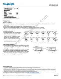 WP1503CB/SRD Datasheet Page 4