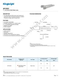 WP1503EC Datasheet Cover