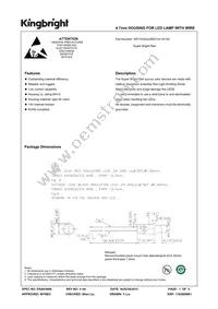 WP1533AA/SRD14V-W152 Datasheet Cover