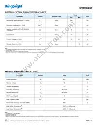 WP1533BQ/GD Datasheet Page 2