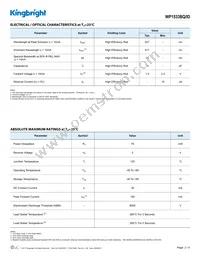 WP1533BQ/ID Datasheet Page 2