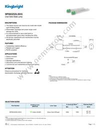 WP5603ZGDL/SD/G Datasheet Cover