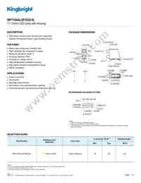 WP7104ALUP/2GD-0L Datasheet Cover