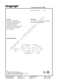 WP7104GD Datasheet Cover