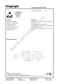 WP7104QBC/G Datasheet Cover