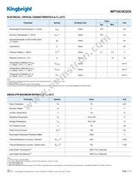 WP710A10CGCK Datasheet Page 2