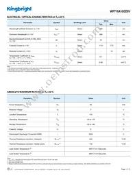 WP710A10GD5V Datasheet Page 2