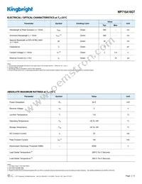 WP710A10GT Datasheet Page 2