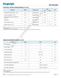 WP710A10LSRD Datasheet Page 2