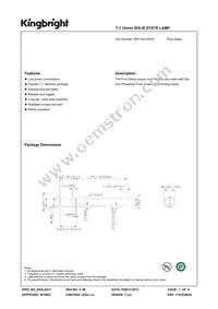 WP710A10PGC Datasheet Cover