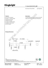 WP710A10SRD/J Datasheet Cover