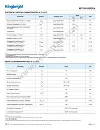 WP710A10SRD/J4 Datasheet Page 2