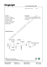 WP710A10YD Datasheet Cover