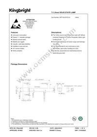 WP710A10YD14V Datasheet Cover