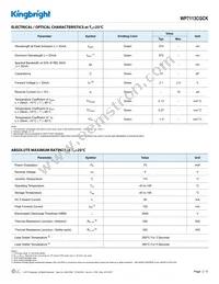 WP7113CGCK Datasheet Page 2