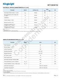 WP7113SF4BT-P22 Datasheet Page 2