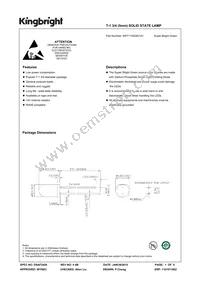 WP7113SGD14V Datasheet Cover