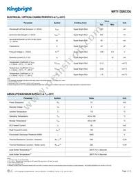 WP7113SRC/DU Datasheet Page 2