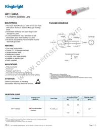 WP7113SRD/D Datasheet Cover